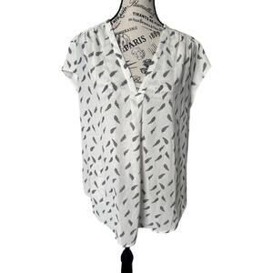 fun2fun v-neck sheer blouse